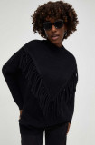 Answear Lab pulover femei, culoarea negru, cu turtleneck