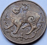 1 penny 1980 Isle of Man / Insula Man, Manx cat AC, km#59, Europa