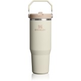 Stanley IceFlow&trade; Flip Straw 2.0 Tumbler sticlă termos din oțel inoxidabil Cream 890 ml