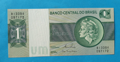 5 Cruzeiro nedatata anii 1970 Bancnota veche Brazilia - UNC foto