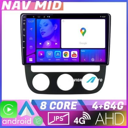 Navigatie VW Golf 5 2004 2010 clima automatica EDOTEC-LITE Android Ecran 720P Octa Core 4 64 Carplay CarStore Technology