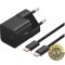Incarcator Retea Cu Cablu USB-C Baseus GaN5 20W 3A 1 x USB-C Negru P10110900113-00