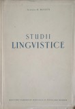 Studii Lingvistice Al. Rosetti - Academiei Romane, 1955, Romana, 82 Pagini
