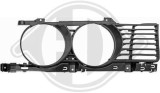 Grila radiator masca fata Bmw Seria 5 E34, 12.1987-1993, montare dreapta, negru, B-Series, 51 13 1 874 646; 51 13 1 944 138; 51131944138; 63121378326