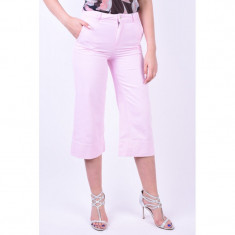 Pantaloni Bumbac Only Parker Wide Pink Mist foto