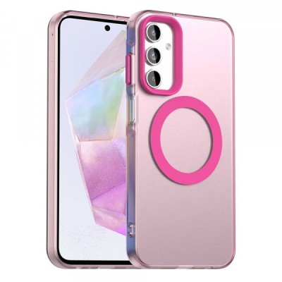 Husa MagSafe pentru Samsung Galaxy A35 5G A356, Techsuit, CandyCase, Roz foto
