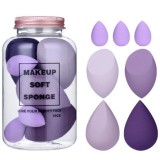 Set buretei machiaj, flippy, premium, 7 bucati, mov