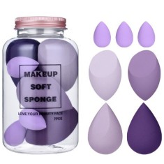 Set buretei machiaj, flippy, premium, 7 bucati, mov