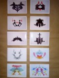 Set 10 Planșe Test Psihologic Rorschach, Format A5, Carton Lucios - Copii Facsimil