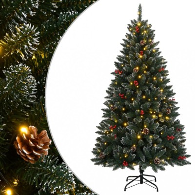 Brad de Crăciun artificial cu 150 LED-uri, 150 cm foto