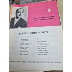 Partitura, Fetele indragostite - Sergiu Malagamba, Mihai Maximilian