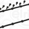 ELRING 388.930 Set garnituri, Capac supape