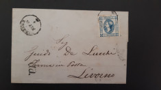 Italia - Cover 1863 (Regele Victor Emmanuel II) - stampila 1863, set. foto