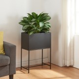 Suport plante Porsgrunn 70x50x30cm metal negru [en.casa] HausGarden Leisure, [en.casa]