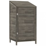 Sopron de gradina, antracit, 55x52x112 cm, lemn masiv de brad