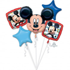 Buchet Baloane Mickey Mouse, Amscan 36226, set 5 bucati foto