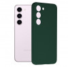 Husa pentru Samsung Galaxy S23, Techsuit Soft Edge Silicone, Dark Green