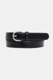 Weekend Max Mara curea de piele UDINE culoarea negru, 2525506044600