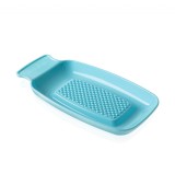 Razatoare BabyJem din plastic, Albastru, pentru hrana bebelusilor, usor de curatat, dimensiuni 9x20 cm