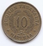 Finlanda 10 Markkaa 1932 - Bronz aluminiu, 27 mm, KM-32A