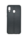 Cumpara ieftin Husa telefon Silicon Samsung A40 a405 Black Leather