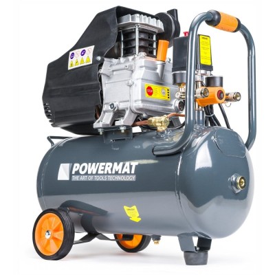 Compresor de aer 24L 1.85kW, Powermat PM-KO-24T foto