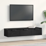 Cabinet de perete din stejar negru vidaXL 102x30x20 cm fabricat din lemn prelucrat