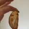 Pandantiv agat agata felie, marginea electroplacata, 7x3 cm (8)