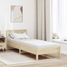 vidaXL Saltea Alb 200 x 80 cm Spumă