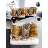 Cumpara ieftin Lenjerie de pat 1 Persoana - Model de Craciun - SPR404031