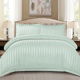 Cumpara ieftin Lenjerie Damasc Stripe Aqua 4 Piese (Finet)