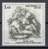 Monaco 1975 Mi 1188 MNH - 500 de ani de la nașterea lui Michelangelo Buonarroti, Nestampilat