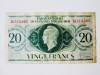 Rara! Africa Ecuatoriala Franceza 20 Francs 1944 WWII,bancnota din imagini la cel mai micd pret