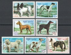 Cambodgia 1987 Mi 846/52 MNH - Rase de caini