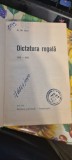 Dictatura Regala (1938-1940) de Al. Gh. Savu - Carte de Istorie