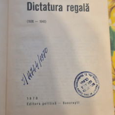 DICTATURA REGALA ( 1938 - 1940 ) de AL. GH. SAVU