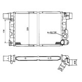 Radiator racire Fiat Cinquecento, 1991-1998, Motorizare 0.7 22/23kw Benzina, tip climatizare Cu/fara AC, cutie Manuala, dimensiune 310x250x34mm, Cu l