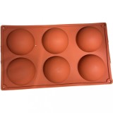 Forma Silicon Prajituri 6 Semisfere 29x17 cm TopBazar