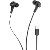 Handsfree Casti In-Ear HOCO M67 Passion, Cu microfon, USB Type-C, Negru