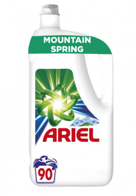 Detergent de rufe lichid Ariel Mountain Spring, 90 spalari, 4.5L foto