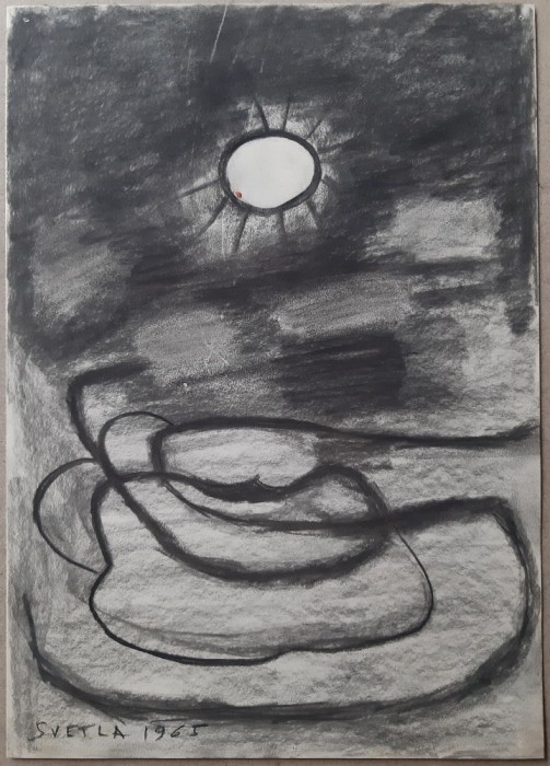 Peisaj in noapte - semnat Svetla 1965