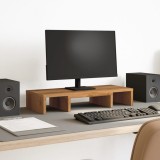 VidaXL Suport monitor reglabil, stejar artizanal, 60x24x10,5 cm, lemn
