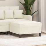 vidaXL Taburet, crem, 70x55x41 cm, catifea