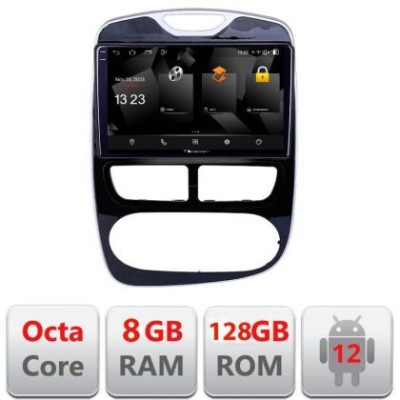 Navigatie Renault Clio 4 V1 5960Pro-467 Android Octa Core Qualcomm 2K Qled 8+128 DTS DSP 360 4G Optical CarStore Technology foto