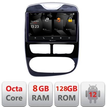 Navigatie Renault Clio 4 V1 5960Pro-467 Android Octa Core Qualcomm 2K Qled 8+128 DTS DSP 360 4G Optical CarStore Technology