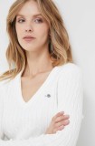 Gant pulover femei, culoarea alb, light
