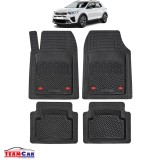 Covorase Auto TeamCar&reg; Tip Tavita Compatibile Kia Stonic Generatia I (2017+) Negru Material Rezistent, Cauciuc