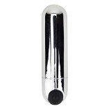 Vibratoare glont - Loving Joy Glont Vibrator cu 10 Functii Reincarcabil Argintiu Vibrator Puternic Mic Cat Palma