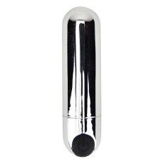 Vibratoare glont - Loving Joy Glont Vibrator cu 10 Functii Reincarcabil Argintiu Vibrator Puternic Mic Cat Palma