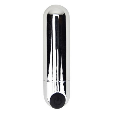 Vibratoare glont - Loving Joy Glont Vibrator cu 10 Functii Reincarcabil Argintiu Vibrator Puternic Mic Cat Palma foto